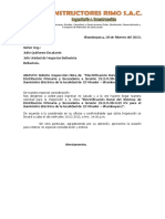 Carta Solicitando Inspeccion Obra