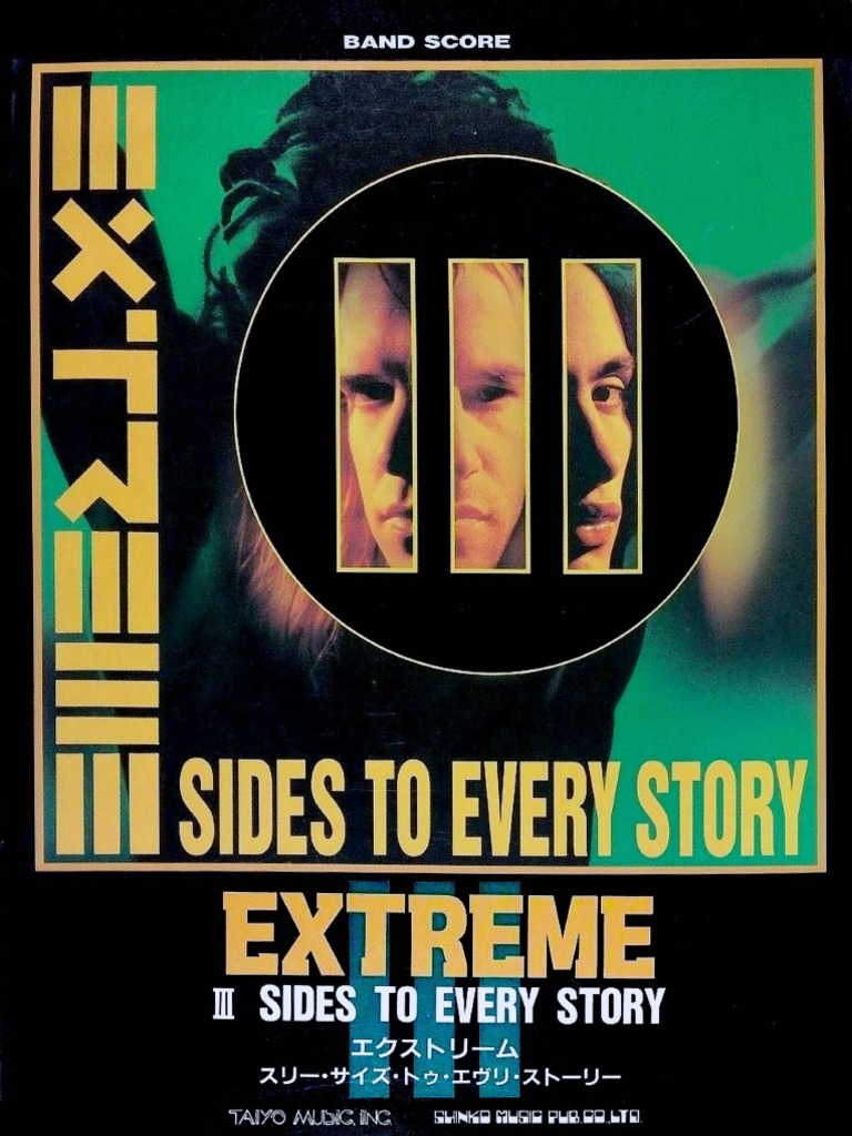 エクストリーム「スリーサイズトゥエブリストーリー」バンドスコア　SG81241 Extreme - III Sides To Every Story FULL SCORE | PDF