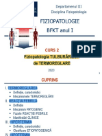 BFKT - Curs - 02 - 2023 - Fiziopatologia TULBURĂRILOR de TERMOREGLARE