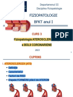 BFKT_Curs_03_2023_Fiziopatologia ATEROSCLEROZEI si BOALA CORONARIANĂ