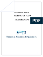 Method of Flow Measurement ..