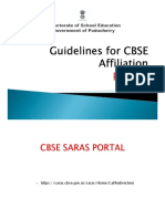 CBSE Affiliation Guidelines