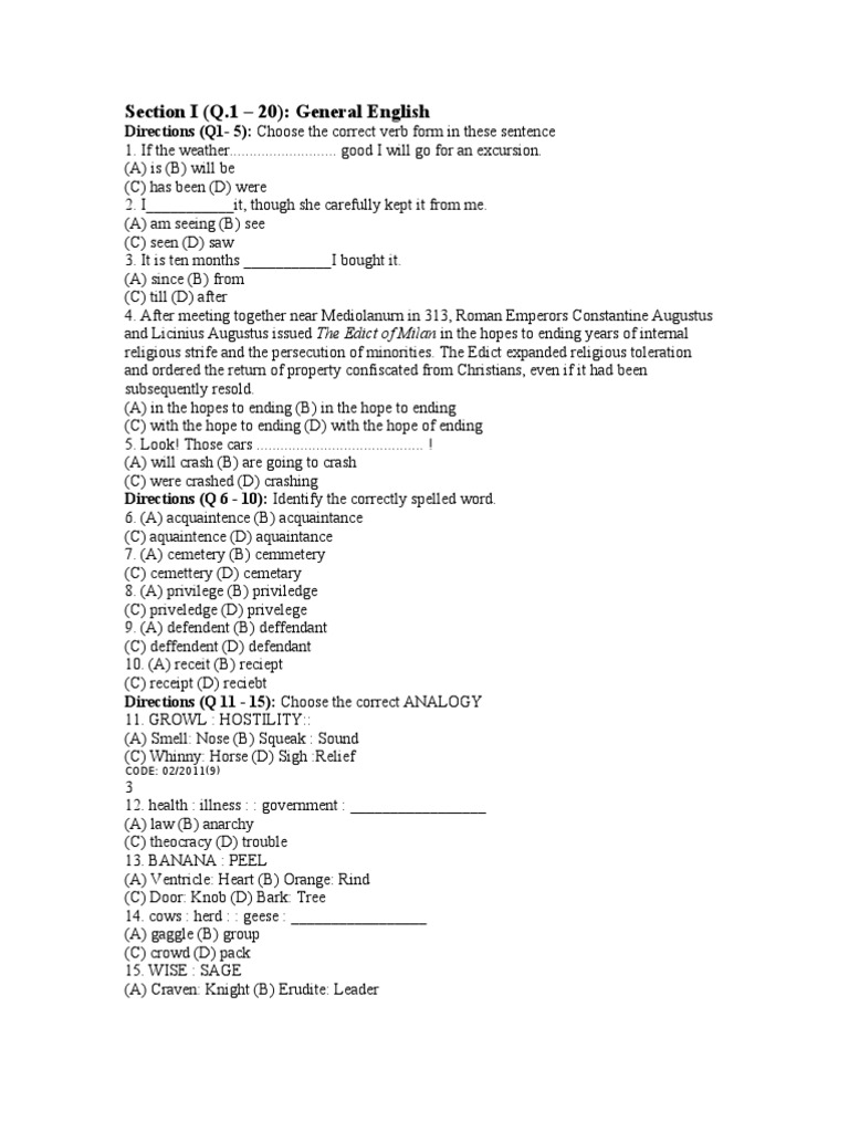 General English and Quantitative Ability Test | PDF | Interest | Business