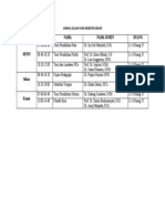 Jadwal Kuliah Fajri Semester Genap