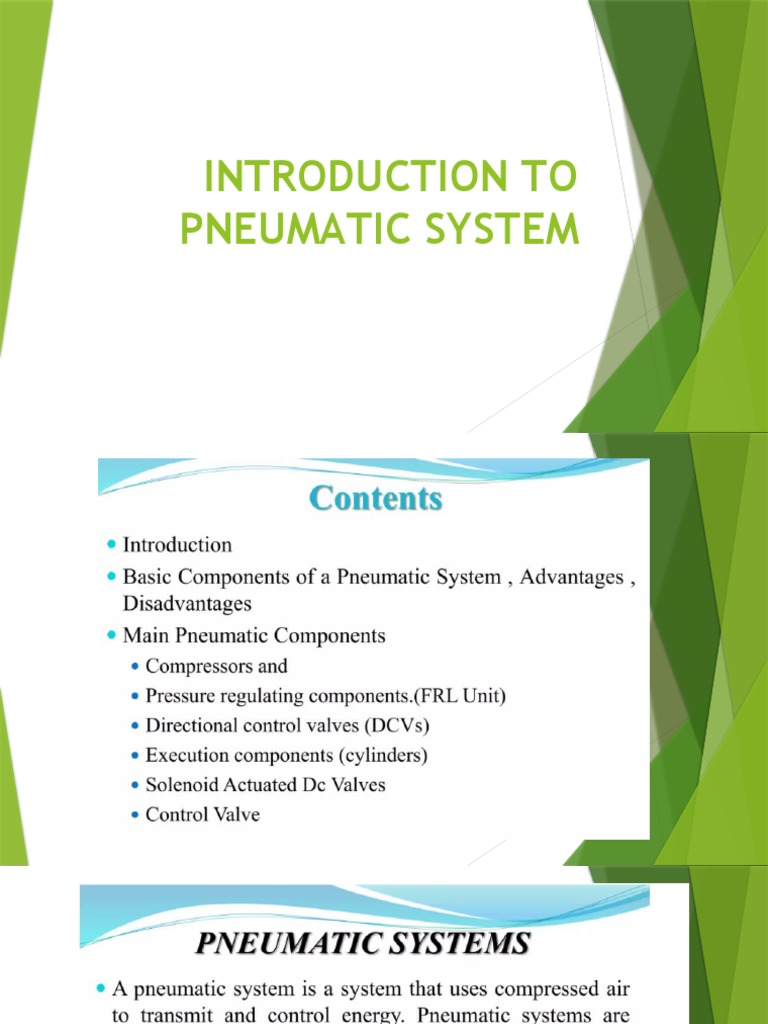 Introduction To Pneumatic System PDF