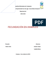 Fecundación en Animales