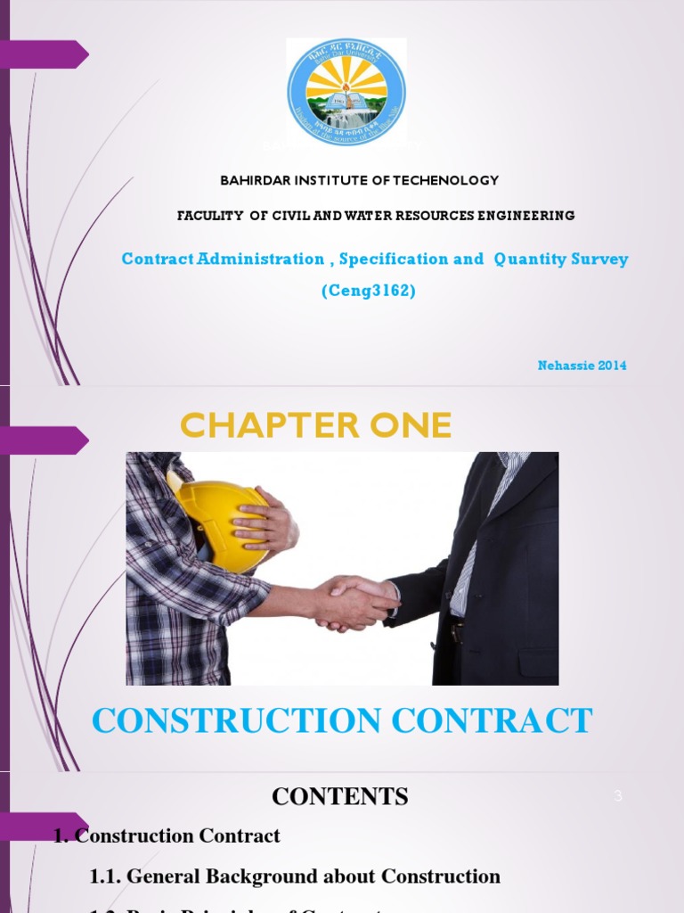Overview of Construction Contracts | PDF | Offer And Acceptance ...