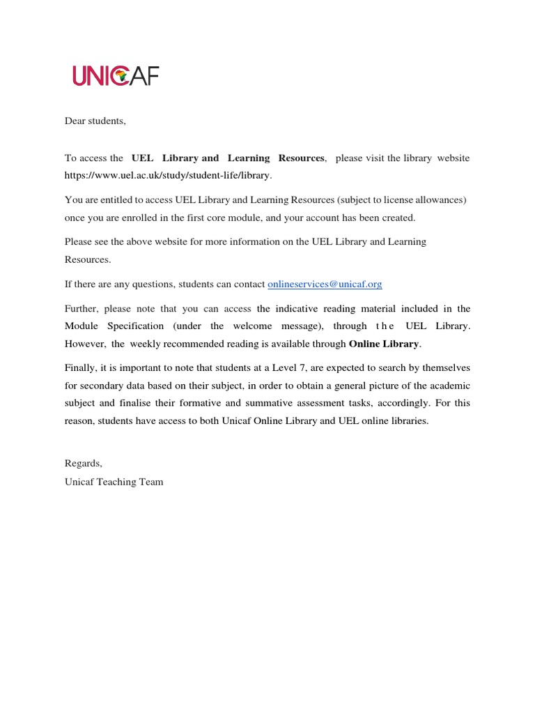 Accessing UEL Library Resources | PDF