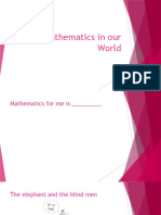 Mathematics in Our World - PDM