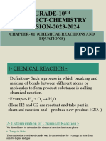 Grade-10th (Chemical Reaction and Equation)