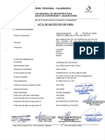 Acta de Recepción de Obra