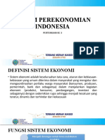 Pertemuan 3 - Sistem Perekonomian Indonesia