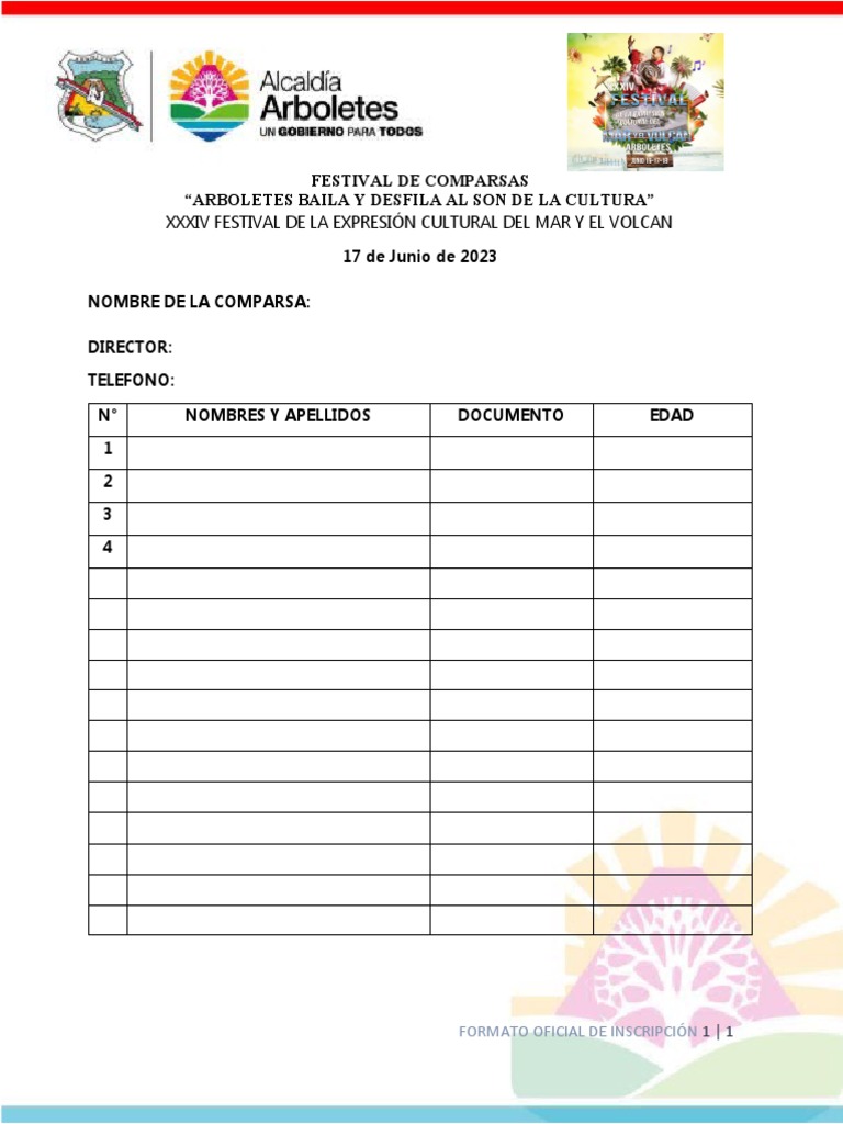 Formato de Asistentes PDF