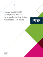 Manual de Correccion Preguntas Abiertas Matematica Diagnostico 7mo 2019