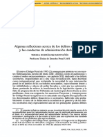 Algunas Reflexiones Acerca de Los Delitos Societarios y Las Conductas de Administracion Desleal