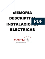 Memoria Descriptiva Electricas - Blanca