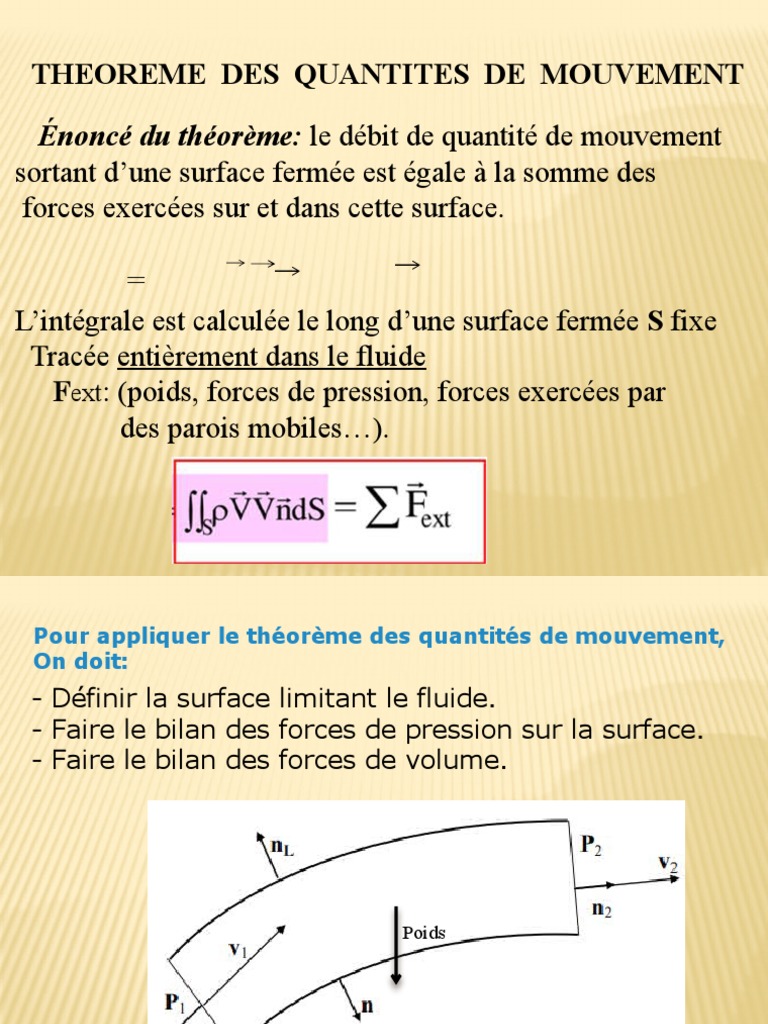TH - Quant.mvt - Etud | PDF | Pression | Dynamique (Mécanique)