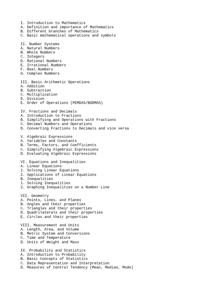 Basics Of Mathematics Pdf