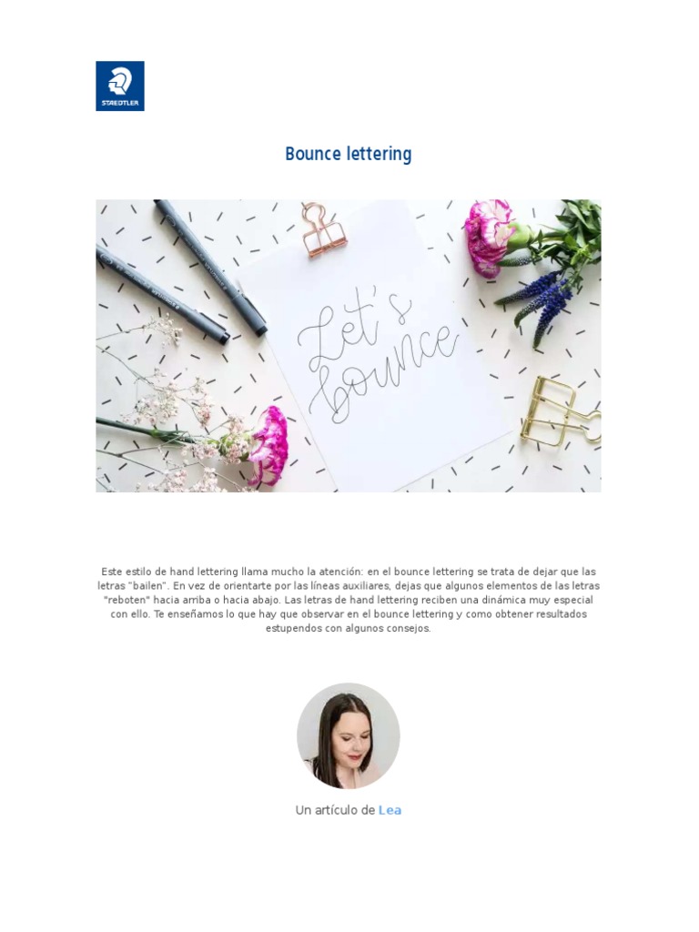 Bounce-Lettering Print | PDF