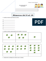 Guía 1 Numeros Del 0 Al 10 1° Basico