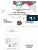 Diplomado Prevencion en Violencia de Genero y Familia 180 Horas