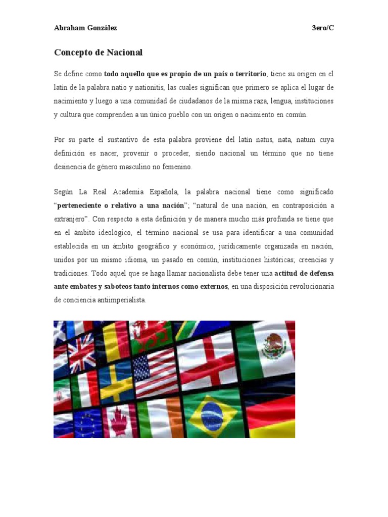 Definición de Nacional y su Significado | PDF | Religión y espiritualidad
