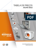 Tabela de preços de ventiladores com comportas SODECA 2022