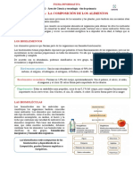 FICHA INFORMATIVA - La Composicion de Los Alimentos - Sesion 1 - C y T - 6to