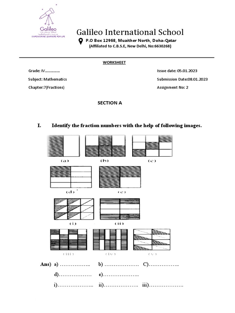 Maths Worksheet - 1 | PDF