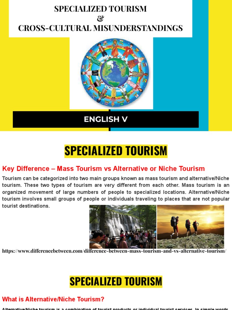 Specialized Tourism & CrossCultural Misunderstandings April 2023 PDF