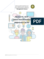 Module 02.01 Linear Programming Minimization Model