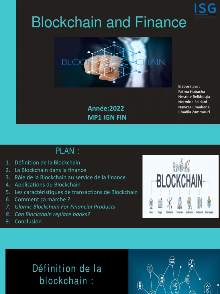 Expose Blockchain and Finance | PDF | Internet des objets | Bitcoin