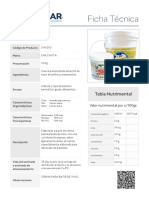 Ficha Tecnica Crema para Batir 19Kg CHILCHOTA