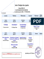 Calendario Exámenes Mayo - 3º 21-22