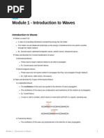 Module 1 - Introduction To Waves