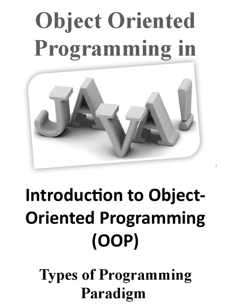 Object Oriented Programming in | PDF | Java Virtual Machine | Java ...