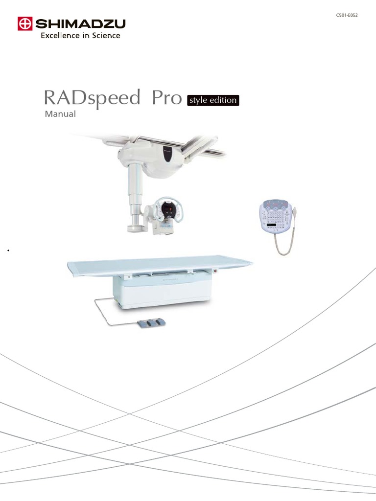 RADspeed Pro X-Ray System Manual | PDF | Radiography | Vacuum Tube