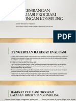 Pengembangan Evaluasi Program Bimbingan Konseling