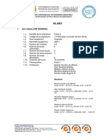 Silabo Física Ii 2021-I (Plan 2018)