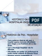 Histórico Da Psic. Hospitalar Enquanto Área de Atuação