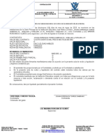 Acta liquidación contrato suministro materiales día familia