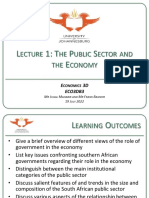 Lecture 1 - Public Sector and The Economy