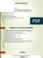 Grade 11 Notice Writing Guide | PDF
