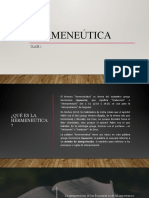 HERMENEÚTICA - Clase 1