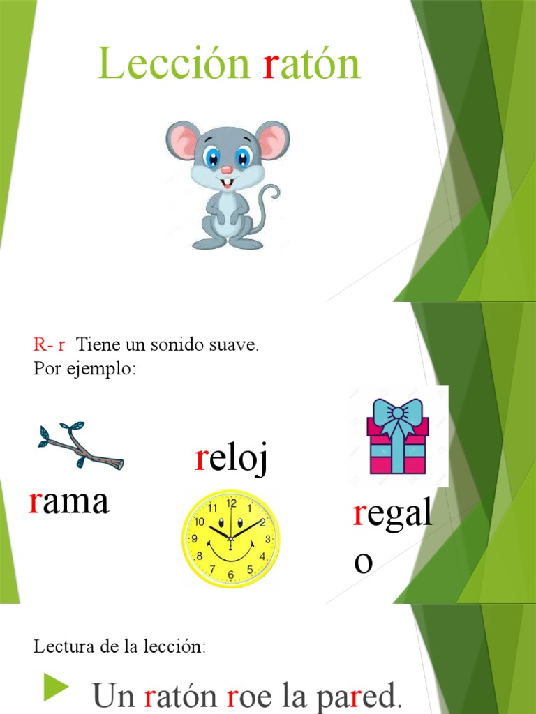 Lección R: Ratón y Sonido Suave | PDF