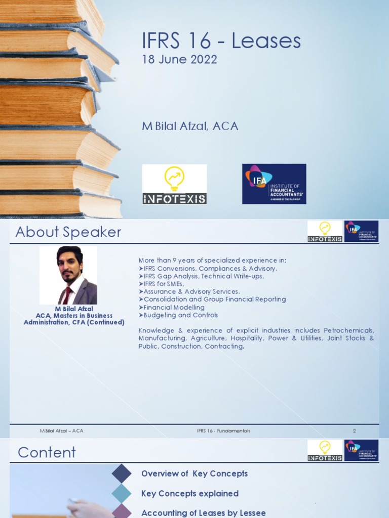 IFRS 16 - Leases | PDF | Lease | Business Economics