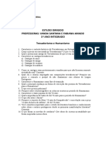 Estudo Dirigido Trovadorismo e Humanismo Lingua Portuguesa 1° Ano Integrado