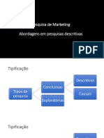 Pesquisa de Marketing Abordagens em Pesquisas Descritivas: Prof. Evandro Luiz Lopes