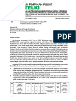 Surat Penyampaian Aspirasi PATELKI Terkait RUU Kesehatan Untuk Kedudukan ATLM - Dirjen Nakes