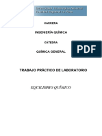 Trabajo Práctico #09, Equilibrio Químico